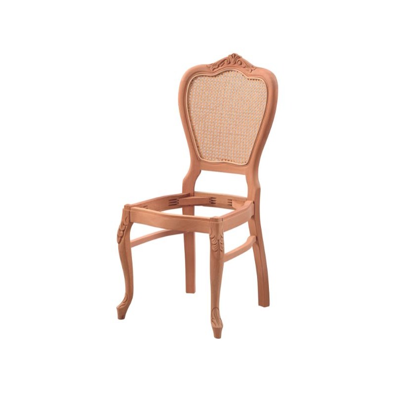 Hasırlı Ayak Oymalı Sandalye