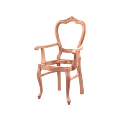 Klasik Oymalı Kollu Sandalye